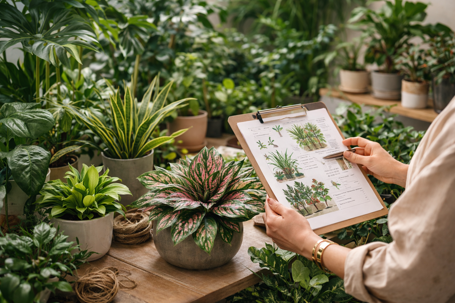 Подбор растений и контроль результата